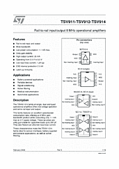 DataSheet TSV911 pdf